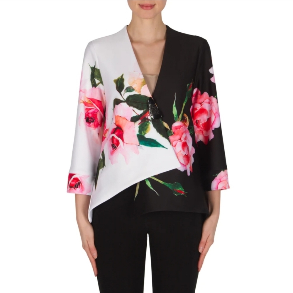 Joseph Ribkoff kimono blouse with floral print